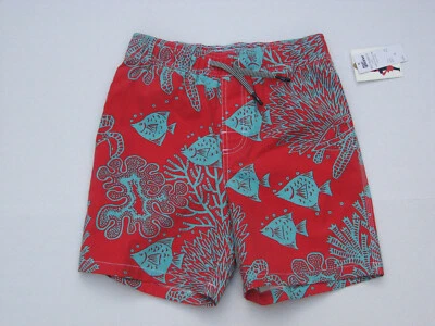 NWT Reyn Spooner Men Med Tomato Puree Swim Trunks Scooby Doo Dive 6 inch inseam - Image 1 of 3