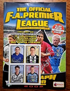 RARE: DANISH/DENMARK EDITION: MERLIN FA PREMIER LEAGUE 2002 EMPTY STICKER ALBUM! - Picture 1 of 6