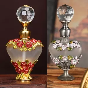 5ml Antique Heart Shape Perfume Bottles Empty Refillable Essential Oil Bottles - Picture 1 of 11