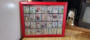 Cincinnati Reds 1977 Team Baseball Cards Framed Picture! - Picture 1 of 9