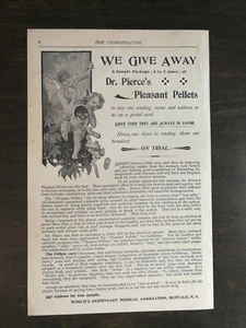 Vintage 1895 Dr. Pierce's Pleasant Pellets Full Page Original Ad 1021 - Picture 1 of 1