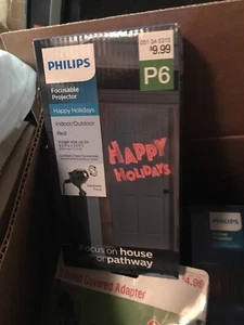 Philips LED Happy Holidays Projector Light New Red Light - Picture 1 of 1
