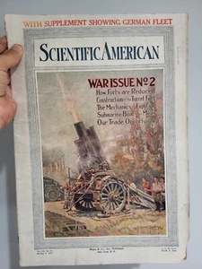 Scientific American 1914 Oct. 3 War Issue No. 2 Submarines German Fleet WW1 - Picture 1 of 9