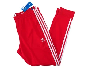 Size 2XL ADIDAS ORIGINALS Men's SST Track Pants Red Inseam 32" XXL - Picture 1 of 11
