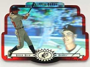 CHIPPER JONES 1996 Upper Deck SPx Hologram #2 ATLANTA BRAVES  *Free Shipping*