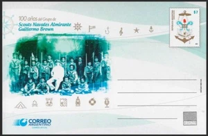 ESCOUTISMO-ESTACIONARIO POSTAL-ARGENTINA-2015-AL.GUILLERMO BROWN EXPLORADORES NAVALES - Imagen 1 de 1