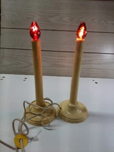🔥 2 ~Antique Paramount Electric Candle 25 Christmas 1940s excellent works- - Picture 1 of 8