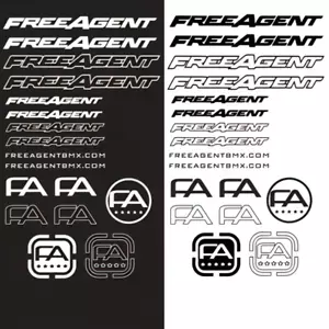 FREE AGENT Rahmen/Gabel Aufkleber Pack - Bild 1 von 1