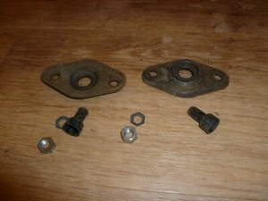 ORIG GM USED 67 69 CAMARO FIREBIRD REAR SHOCK ABSORBER UPPER MOUNT PLATES PAIR - Picture 1 of 1