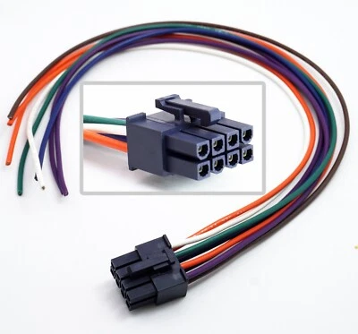 MOLEX 8-Pin Speaker High Level Plug Harness KENWOOD Amplifier KAC-6407 KAC-M3004