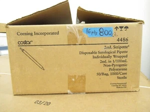 Lote (800) Pipetas Serológicas Corning Costar 4486 2 ml Stripette, Poliestireno - Imagen 1 de 4