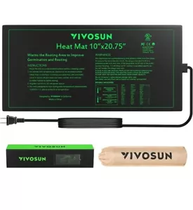 Almohadilla térmica hidropónica cálida VIVOSUN Plántulas 10"x20,75" - Imagen 1 de 9