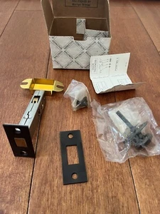 Baldwin Mortise Door Bolt kit w thumb turnpiece,Oil-Rubbed Bronze, USA made,NOS - Picture 1 of 5