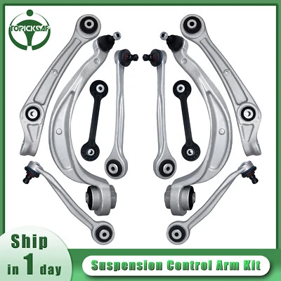 10Pc Suspension Kit Control Arm for 2011 2012 Audi A4 A5 S4 Q5 Audi A4A5 Quattro - Image 1 of 4