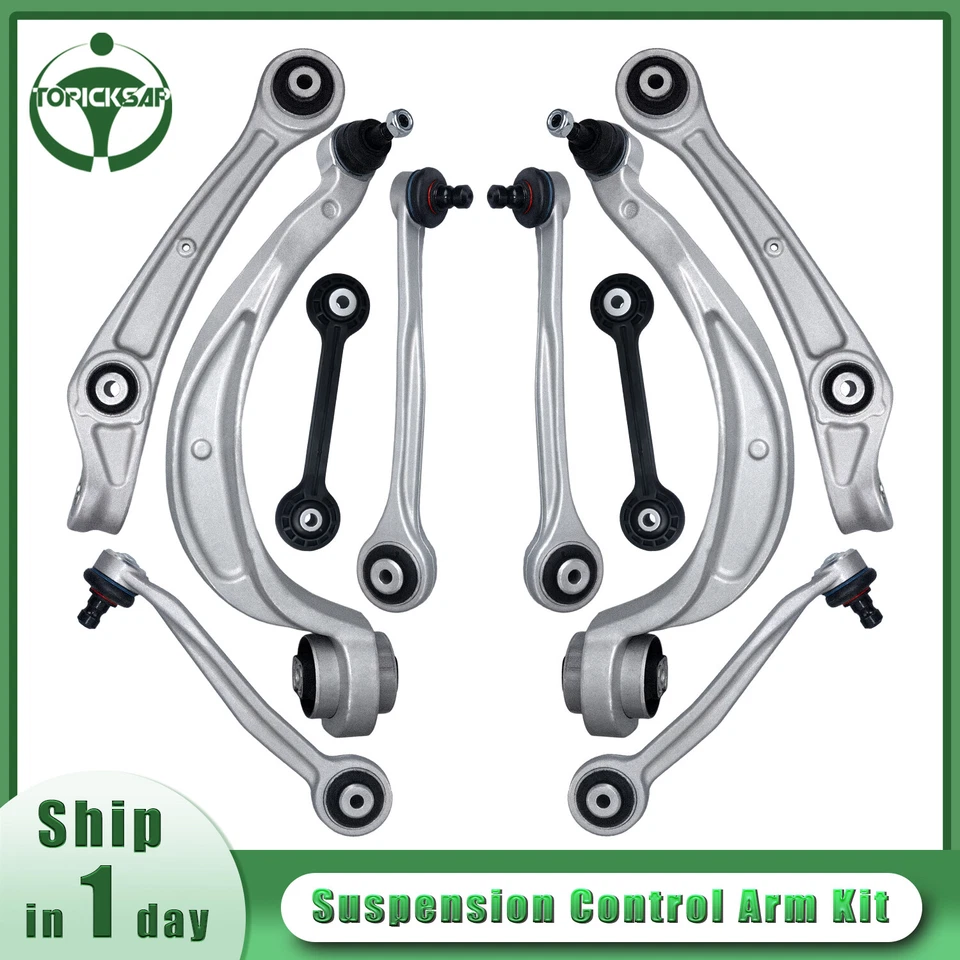 10Pc Suspension Kit Control Arm for 2011 2012 Audi A4 A5 S4 Q5 Audi A4A5 Quattro - Image 1 of 4