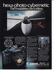 Canon A-1 Kamerasystem 1980 Print-Ad/Glider Plane - tolles Foto - Bild 1 von 1