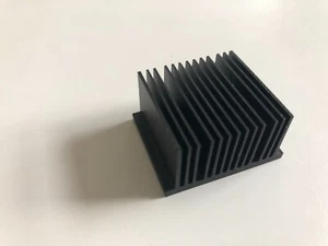 Heat Sink Aluminum 1.35" x 1.14" Height 0.69" Black Anodized - New - Picture 1 of 1