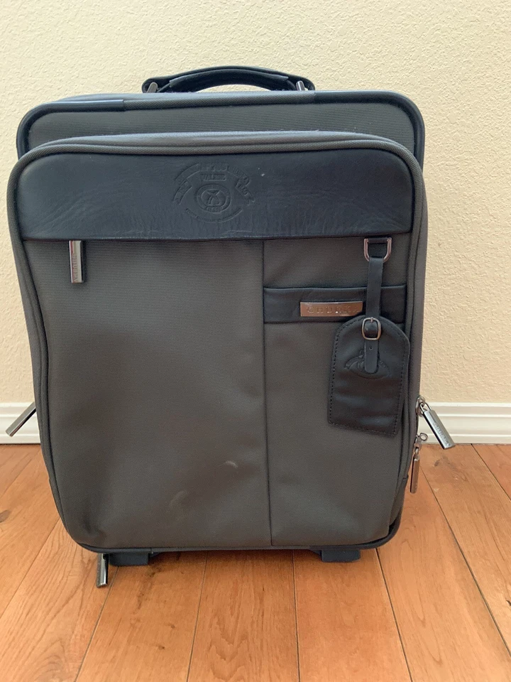 Bolso Ghurka Vintage Valise Nº 705 Equipaje con Ruedas Lona Marrón Oscuro Maleta Foto 1 de 4