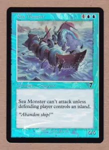 MTG - Sea Monster - 7th Edition - Common EX/NM - Foil Single Card - Picture 1 of 2