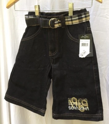Pantalones cortos de mezclilla Sean John para niños con varios bolsillos--Talla de mezclilla: 7 Foto 1 de 4