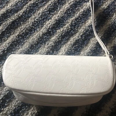 Oakley очки/солнцезащитные очки чехол мягкий моллюск подкладка дизайн молнии запястье ремень белый - Изображение 1 из 3