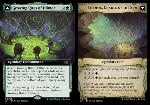 Growing Rites of Itlimoc // Itlimoc, Cradle of the Sun - Extended Art LCI NM MTG - Image 1 of 1