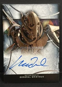 2024 Topps Masterwork Star Wars Matthew Wood As General Grievous On Card Auto - Picture 1 of 4