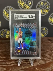 JAYDEN DANIELS RC 2024 ILLUSIONS LIGHT BLUE WASHINGTON COMMANDERS /249 SGC 9.5 - Picture 1 of 2