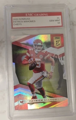 2020 Panini Donruss Elite #1 Patrick Mahomes EMC GEM MINT 10 - Image 1 of 4