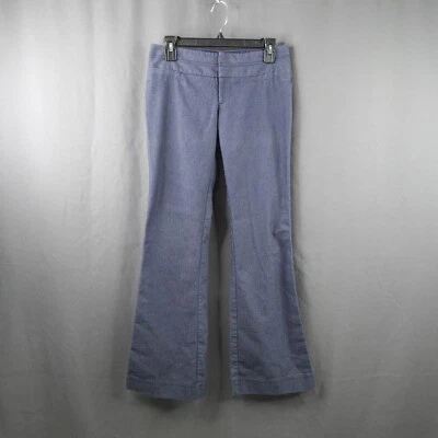 XXI Womens Pants Juniors 3 Blue Pinstripe Office Flare Career Capsule Nautical - Image 1 of 4