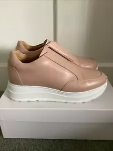 BNIB Gorgeous Ladies Russell & Bromley Blush Speed Up Leather Trainers, UK 3 - Picture 1 of 7