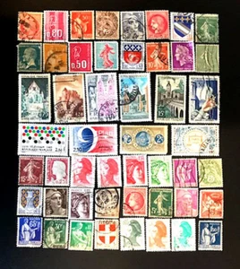 France Collection Lot Used All Different Off Paper Mainly Early Stamps ~ D2657 - Picture 1 of 7