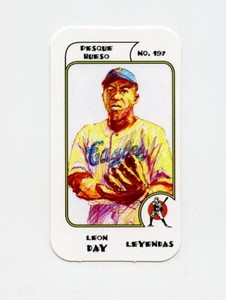 #TN22745 LEON DAY Negro League Baseball Mexican Beer Card