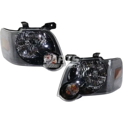 New Halogen Head Lamp Assembly Left and Right Side Fits 2006-2010 Ford Explorer - Image 1 of 4