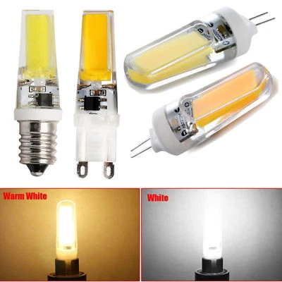 RANPO Mini G4 G9 E14 Dimmable 8W 10W COB LED Bulb Lights Silicone Crystal Lamp Bright