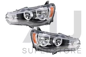 Set Pair LH+RH Head Light Lamp For Mitsubishi Lancer CJ Sedan & Hatch 07~15 - Picture 1 of 6