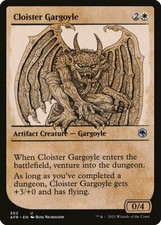 CLOISTER GARGOYLE x4 ~mtg SHOWCASE NM-M Adventures in The Forgotten Realms Unc
