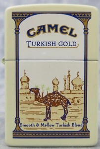 Camel Zippo Z 577 TURKISH GOLD 200 MADE WITH TIN 2000 Lighter Camel Tin Zippo - Picture 1 of 12