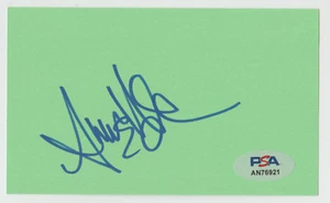 Tarjeta de índice firmada por Anne Heche 3 x 5 autógrafa certificada PSA/DNA AUTOMÁTICA - Imagen 1 de 1