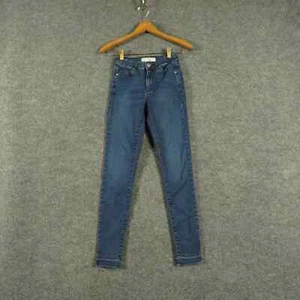 Topshop Jeans Damen 22X26 Moto Leigh Designer Tapered Leg Denim Blau Damen - Bild 1 von 8