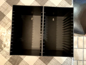 CD storage sorting unit shelf 26+ CD stacking boxes crate - Fast UK Shipping - Picture 1 of 8