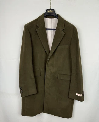 Abrigo Brooks Brothers Rojo Polar Algodón Verde Marrón Talla 44 R EE. UU. Foto 1 de 4