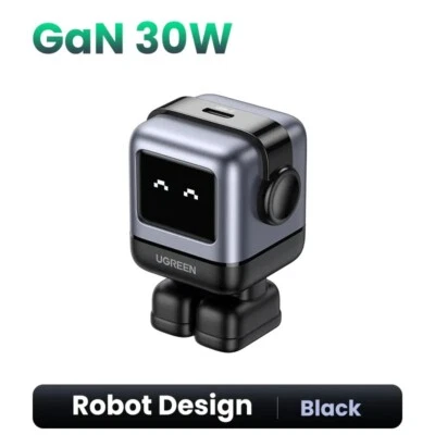 UGREEN 65W GaN Nexode 快速充电器 机器人设计 USB C QC PD3.0 适用于 iPhone 小米 — 第 1/4 张图片