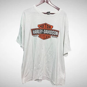 Harley Davidson Shirt Mens 3XL White Short Sleeve Tampa Pre Owned  - Picture 1 of 8