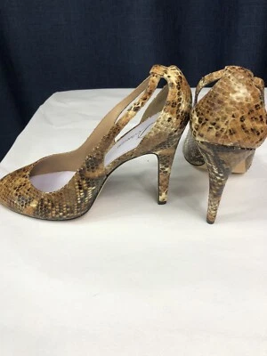 Delman Italy GREAT real snakeskin Classic hills, Goes w anything NEW MSRP $325 - Image 1 of 4
