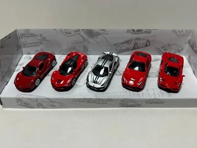 Ferrari 5-Pack, 488 GTB, Enzo, 488 Pista, F12, LaFerrari, Bburago 1:64