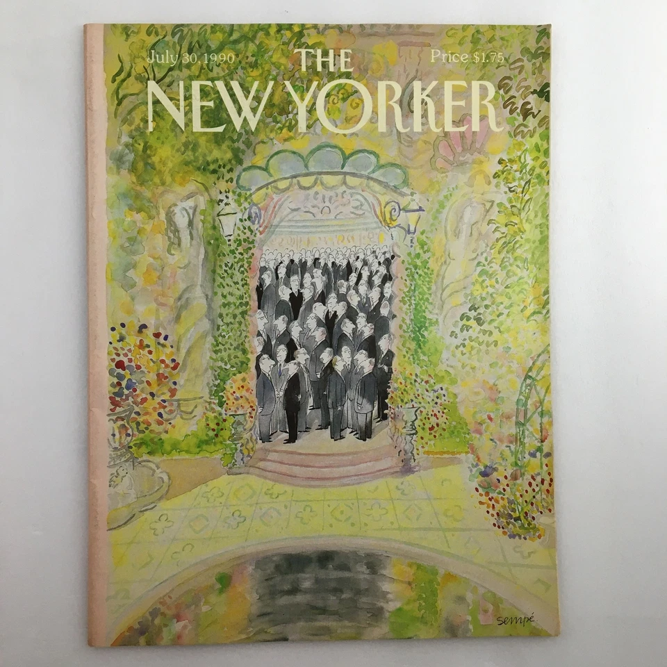 The New Yorker Full Magazine July 30 1990 Meeting of Men Jeean-Jacques Sempe Foto 1 de 2