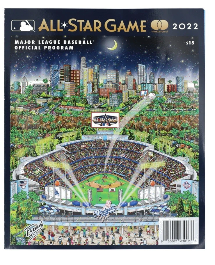 2022 MLB All Star Game Program Charles Fazzino Dodger Stadium Los Angeles 🌟 - Image 1 of 1