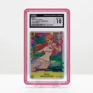 One Piece 2024 Nami #106 Alt Art Super Rara Foil OP08 Due Leggende CGC 10 Gemme - Foto 1 di 4