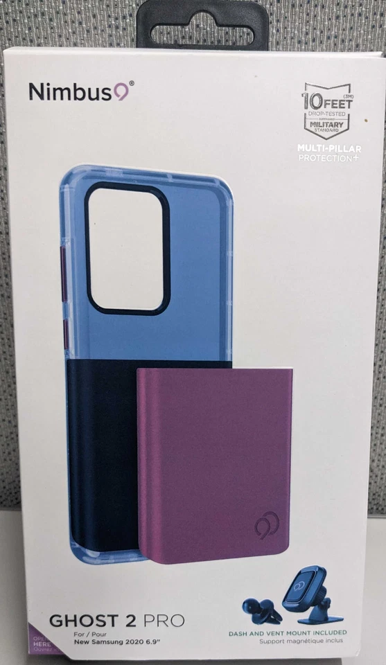 Estuche y montaje en tablero/ventilación Nimbus9 Ghost 2 Pro para S20 Ultra 5G - negro/rojo/humo Foto 1 de 4